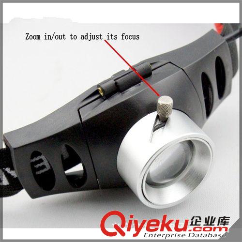 【標禾】5W戶外防水強光變焦頭燈 廠家批發 LED鋰電打獵頭燈原始圖片2