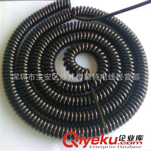 按客戶需求訂做各種規格彈簧線/螺旋線/伸縮電纜/拉伸電線電纜原始圖片2