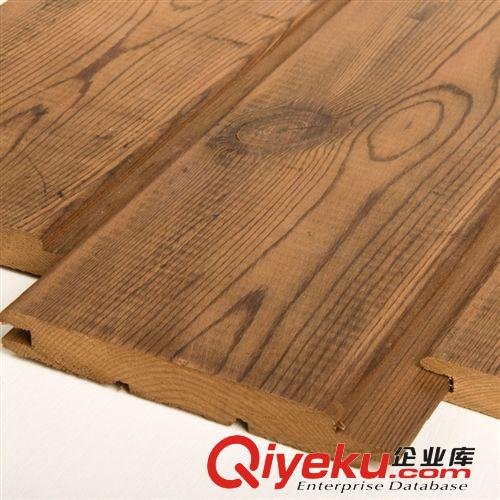 百強牌 95X11.5mm俄羅斯樟子松215度碳化桑拿板扣板原始圖片2