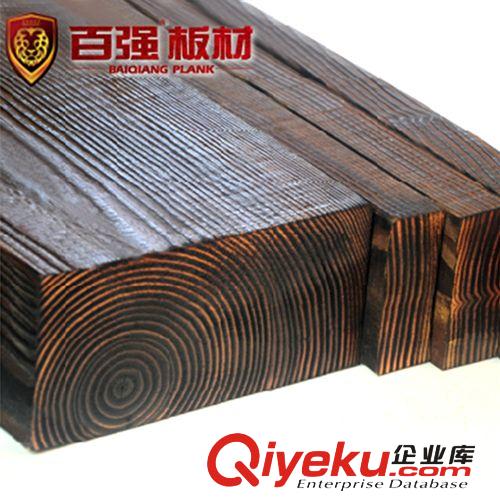 百?gòu)?qiáng)牌 美國(guó)花旗松碳化木190*90,戶外防 腐木 戶外碳化木原始圖片2