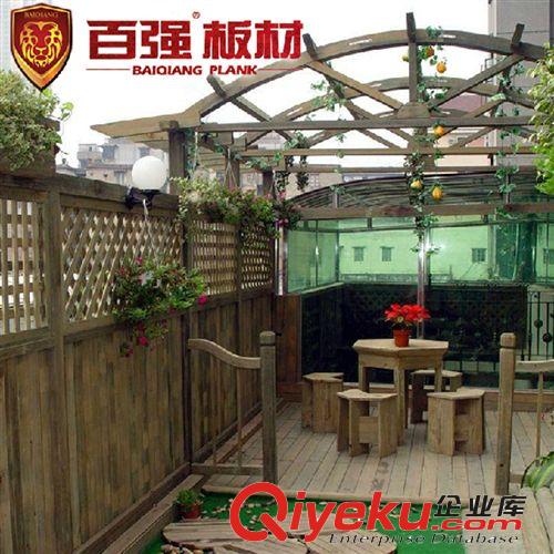 百強 定制戶外樟子松防腐木葡萄架 花架原始圖片3