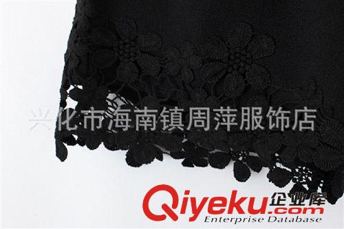 歐美女裝2014新款 ZA*RA同款女式蕾絲花邊拼接松緊腰短褲 批發原始圖片3