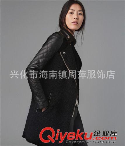 2013春秋裝歐美新款圓領蕾絲拼接帶腰帶修身七分袖ASOS連衣裙批發