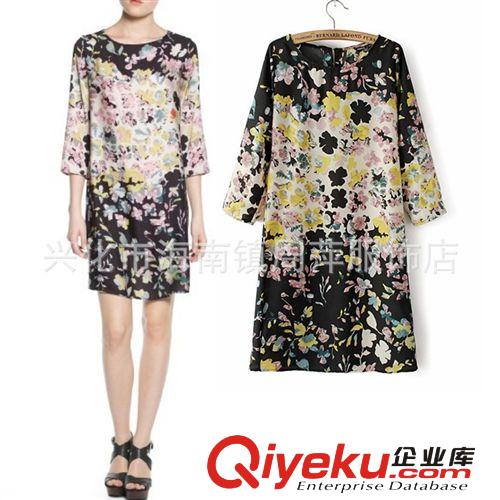 2013新款襯衫 MANGO歐美秋冬女式印花襯衫 長袖圓領襯衣 女 批發