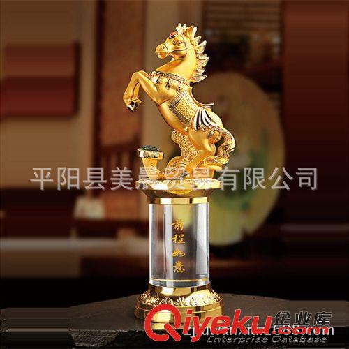 馬年 水晶合金馬擺件創意禮品工藝品書房裝飾家居風水招財物原始圖片2
