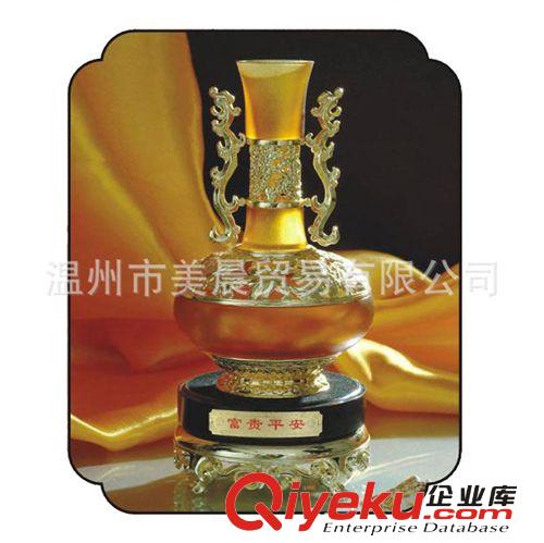 琉璃工藝精品 商務(wù)禮品 家居/辦公擺件 富貴平安-白原始圖片2