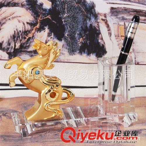 中秋禮品實用商務辦公禮品批發logo批量定制 辦公擺件白菜筆筒 小