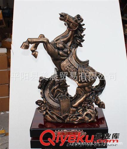 大號家居裝飾客廳室內(nèi)擺件批發(fā) 樹脂工藝品 開業(yè)禮品 長城 馬原始圖片3