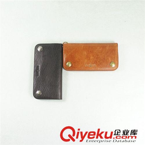 【外貿(mào)款】高油性進(jìn)口皮短款錢包 VINTAGE 配腕帶zp錢包