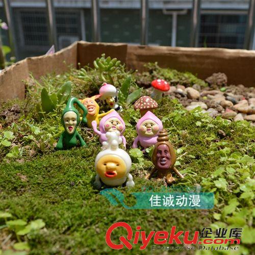 8款農(nóng)場精靈 苔蘚微景觀生態(tài)瓶擺件 屁桃君 多肉微景觀配飾素材