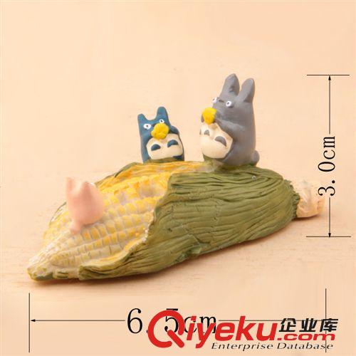宮崎駿となりのトトロ站玉米枯葉吹塤龍貓微景觀花插花盆園藝飾物原始圖片2