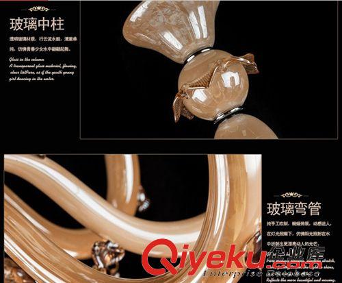 廠家批發(fā)歐式吊燈 1K79A潔玉簡(jiǎn)歐臥室餐廳吊燈客廳酒店新款燈飾原始圖片3