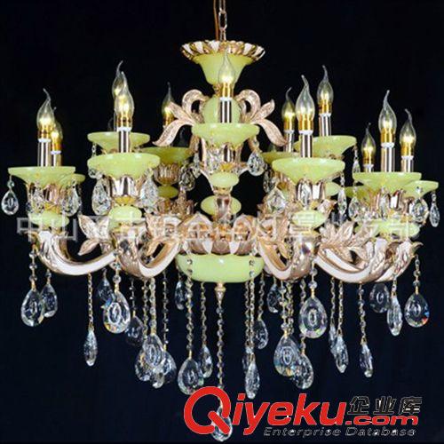 新款鋅合金五金金屬水晶吊燈 酒店客廳餐廳水晶燈 具批發(fā)LED燈原始圖片3