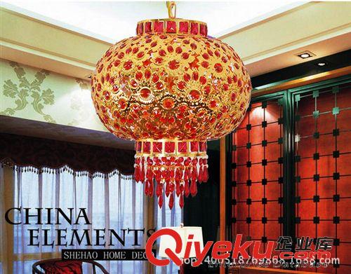 吊燈 LED水晶燈籠 節(jié)日燈具 喜慶燈飾 婚慶燈籠一件代發(fā)原始圖片2