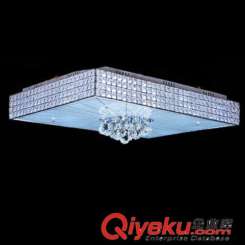 吸頂燈 長方形水晶燈 LED水晶客廳燈 簡約現(xiàn)代酒店工程燈具燈飾原始圖片2