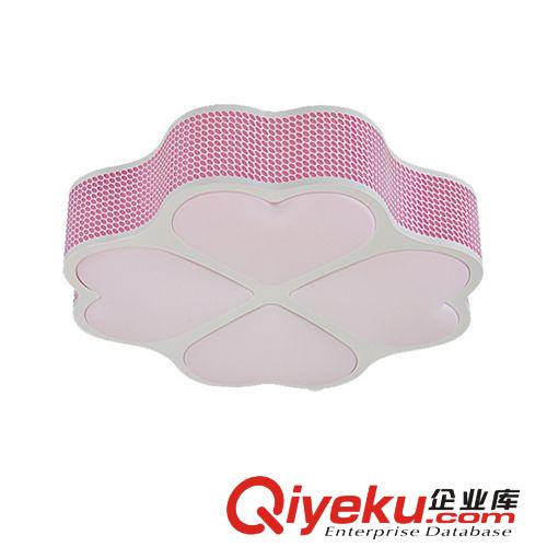 led亞克力吸頂燈 鐵藝臥室燈 心心相印兒童燈 四葉草現(xiàn)代簡約燈