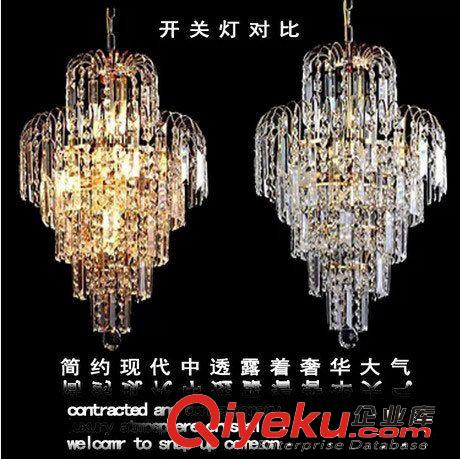 水晶吊燈 現(xiàn)代簡約客廳吊燈 臥室餐廳燈具LED水晶藝術(shù)燈tj包郵原始圖片3