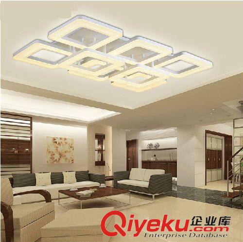 現(xiàn)代吸頂燈 LED客廳臥室燈具 長(zhǎng)方形壓克力餐廳陽(yáng)臺(tái)燈飾 新品包郵原始圖片3