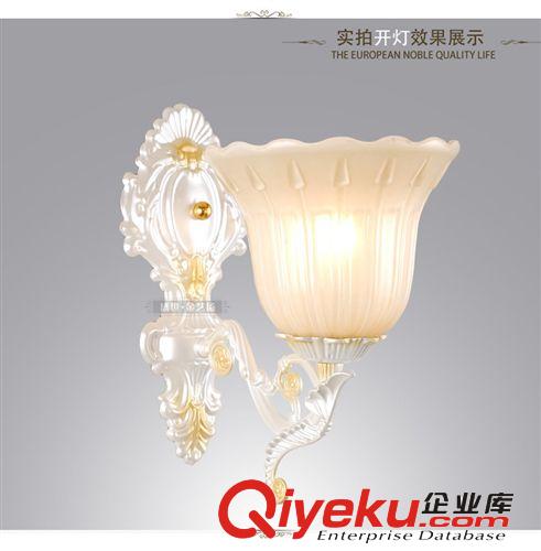 2014新款 珍珠色 歐式壁燈臥室床頭燈  客廳背景 浴室燈原始圖片3