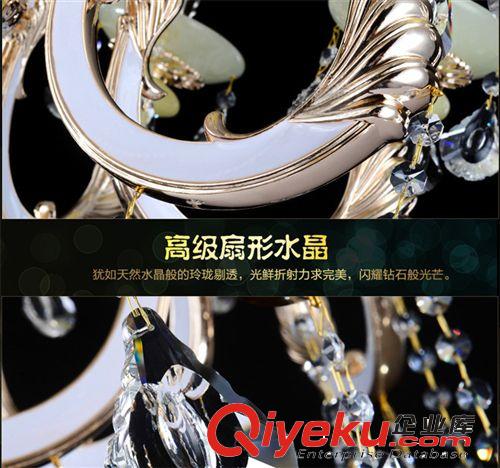歐式玉石蠟燭水晶吊燈 大氣奢華藝術客廳酒店別墅燈8080 送光源原始圖片3