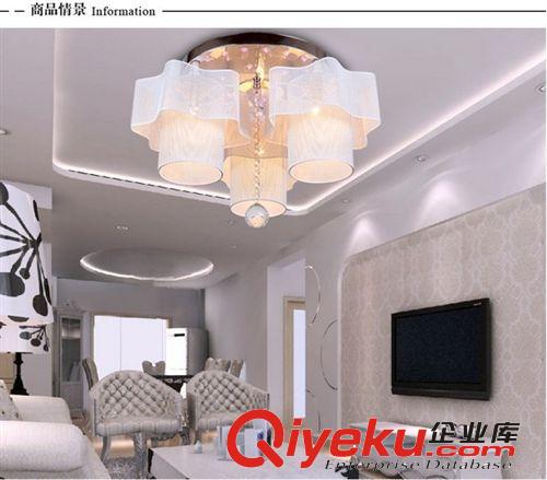 現代簡約吸頂燈客廳燈飾臥室燈具三頭餐廳燈水晶吊燈tj原始圖片3