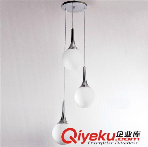 方圓美 圓形玻璃現(xiàn)代時(shí)尚 簡約節(jié)能燈具燈飾餐廳吊頂 餐吊燈新款