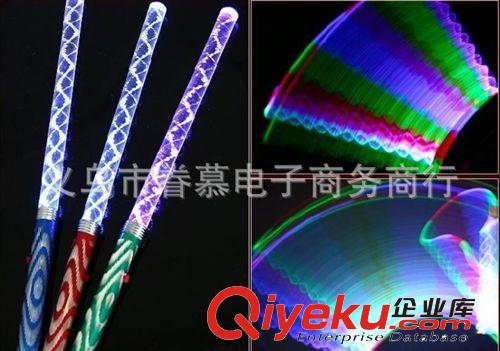 批發 發光水波棒/七彩電子棒/閃光LED搖搖棒/發光波紋棒