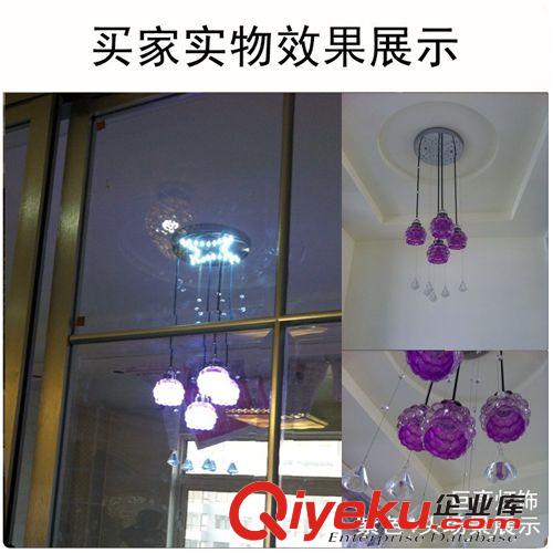 現(xiàn)代餐吊燈新款/LED餐廳吊燈/溫馨飯廳燈臥室吊燈/玻璃吊燈具燈飾原始圖片3