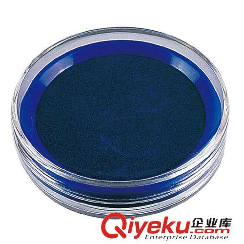 【zp】得力9863快干印臺批發 圓形印泥盒 紅色藍色 al109原始圖片2