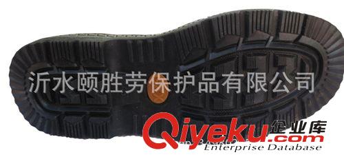 黃反絨牛皮防砸勞保靴 防砸橡膠底防護靴 勞保靴 臨沂勞保原始圖片3