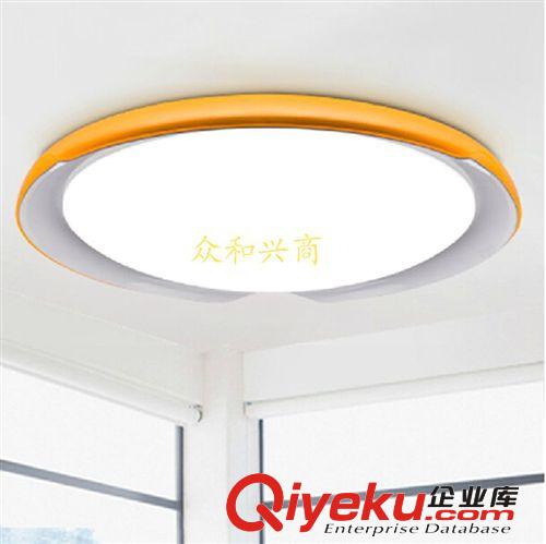 LED亞克力吸頂燈 圓形廚房燈臥室燈現代純白陽臺吸頂燈兒童燈8612