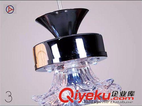 廠家批發(fā) lLED餐吊燈水晶餐廳燈具三頭收銀臺(tái)led燈多頭吧臺(tái)燈原始圖片2