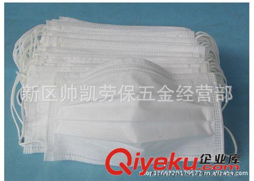 批發 白色三層無紡布帶濾紙口罩 防塵口罩 一次性口罩  醫用口罩原始圖片2