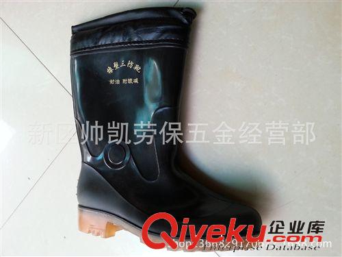 批發中統加絨保暖雨鞋/中筒水鞋/PVC雨鞋/勞保雨鞋/三防雨靴原始圖片3