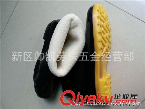 廠家直銷 低腰保暖加絨雨鞋 勞保套鞋 三防水鞋 防油酸堿雨鞋原始圖片2