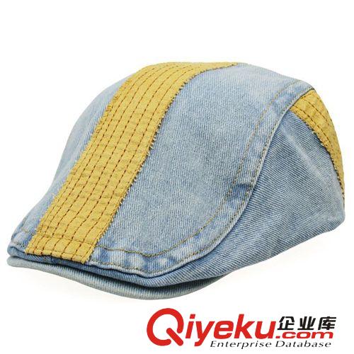 新款簡約條紋韓版貝雷帽 秋冬男女士鴨舌帽 戶外休閑帽英倫前進帽