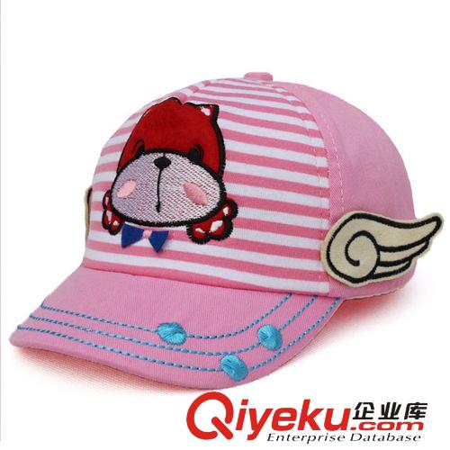 2014新款兒童帽子 可愛狐貍圖案小孩鴨舌帽980夏季遮陽帽子
