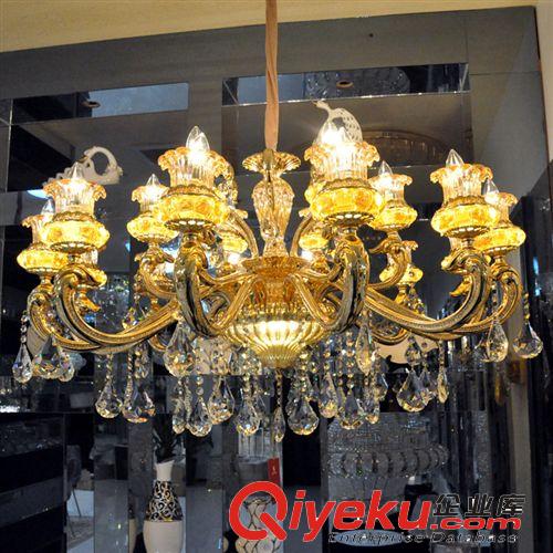 廠家新品直批 新款蠟燭燈具 鋅合金水晶吊燈   歐式現在水晶燈原始圖片3