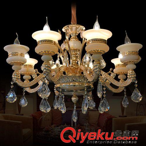 熱款直銷(xiāo)   新款鋅合金水晶吊燈 歐式現(xiàn)在風(fēng)格 進(jìn)口玉石吊燈