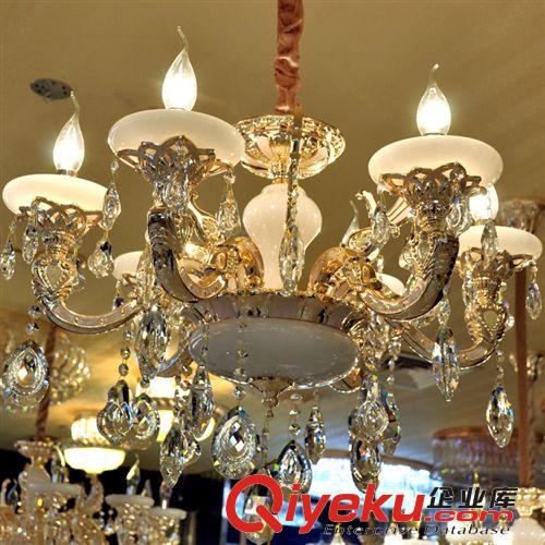 廠家新品直銷 tr玉石鋅合金吊燈 時(shí)尚水晶吊燈 歐式現(xiàn)在風(fēng)格原始圖片2