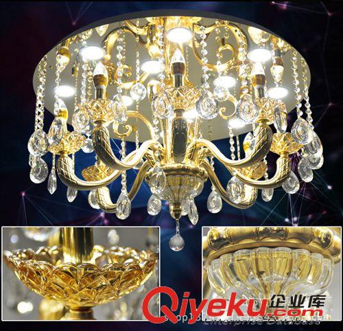 廠家直銷zpgd客廳水晶燈 LED吸頂燈臥室燈 別墅客廳吸燈原始圖片2