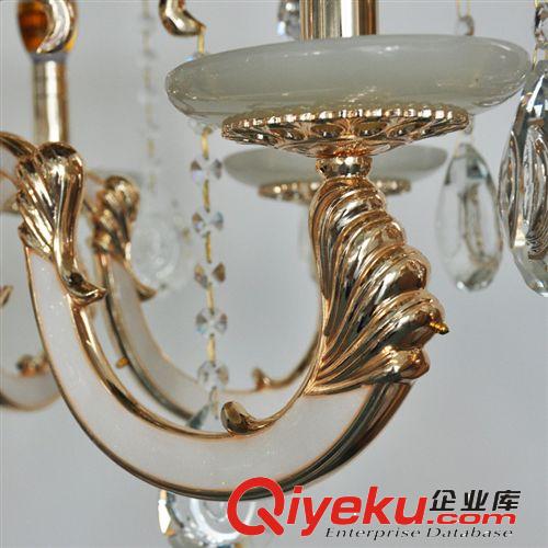 熱銷新品玉石燈led吸頂燈別墅燈具圓形簡歐臥室燈蠟燭燈餐廳燈飾原始圖片2