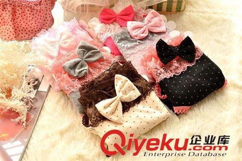 H性感蕾絲內(nèi)褲點點蝴蝶結(jié)內(nèi)褲 全棉女生內(nèi)褲批發(fā)原始圖片3