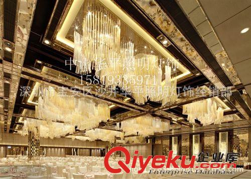 酒店飯廳賓館大堂燈 會所別墅KTV展廳水晶玻璃棒燈具供應 新款燈