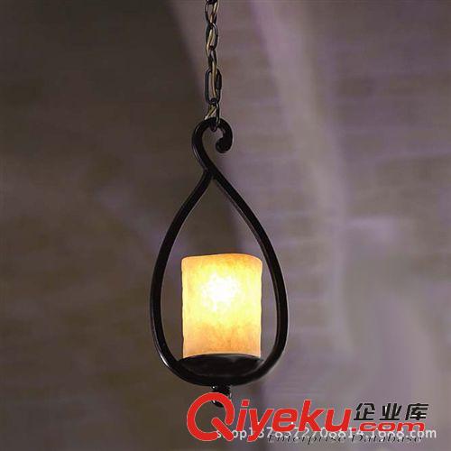 歐式鐵藝吊燈大號青光玻璃罩單鍋燈飾玄關(guān)餐廳吧臺樓梯間單個燈具原始圖片2