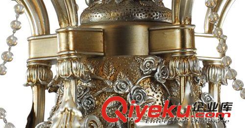歐式仿古銀甲客廳吊燈奢華gd臥室餐廳燈美式鄉(xiāng)村tj地中海燈具原始圖片3