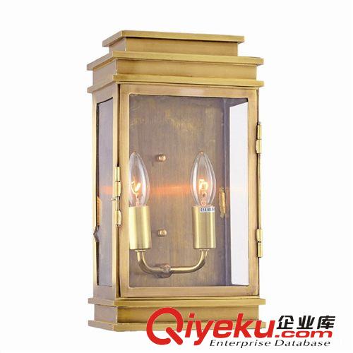 歐式gd全銅壁燈 方形酒店大廳前臺燈具 庭院陽臺戶外防水美式燈