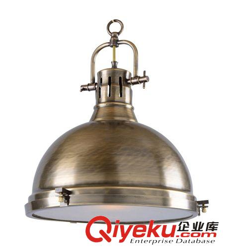 歐式單頭全銅吊燈 純銅走廊前臺床頭燈具 東南亞礦井古銅單個吊燈