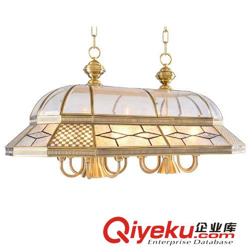 歐式全銅焊錫吊燈 餐廳酒店吧臺朝下燈具 北歐簡約純銅地中海燈飾