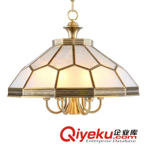歐式全銅焊錫吊燈 餐廳酒店吧臺朝下燈具 北歐簡約純銅地中海燈飾原始圖片2